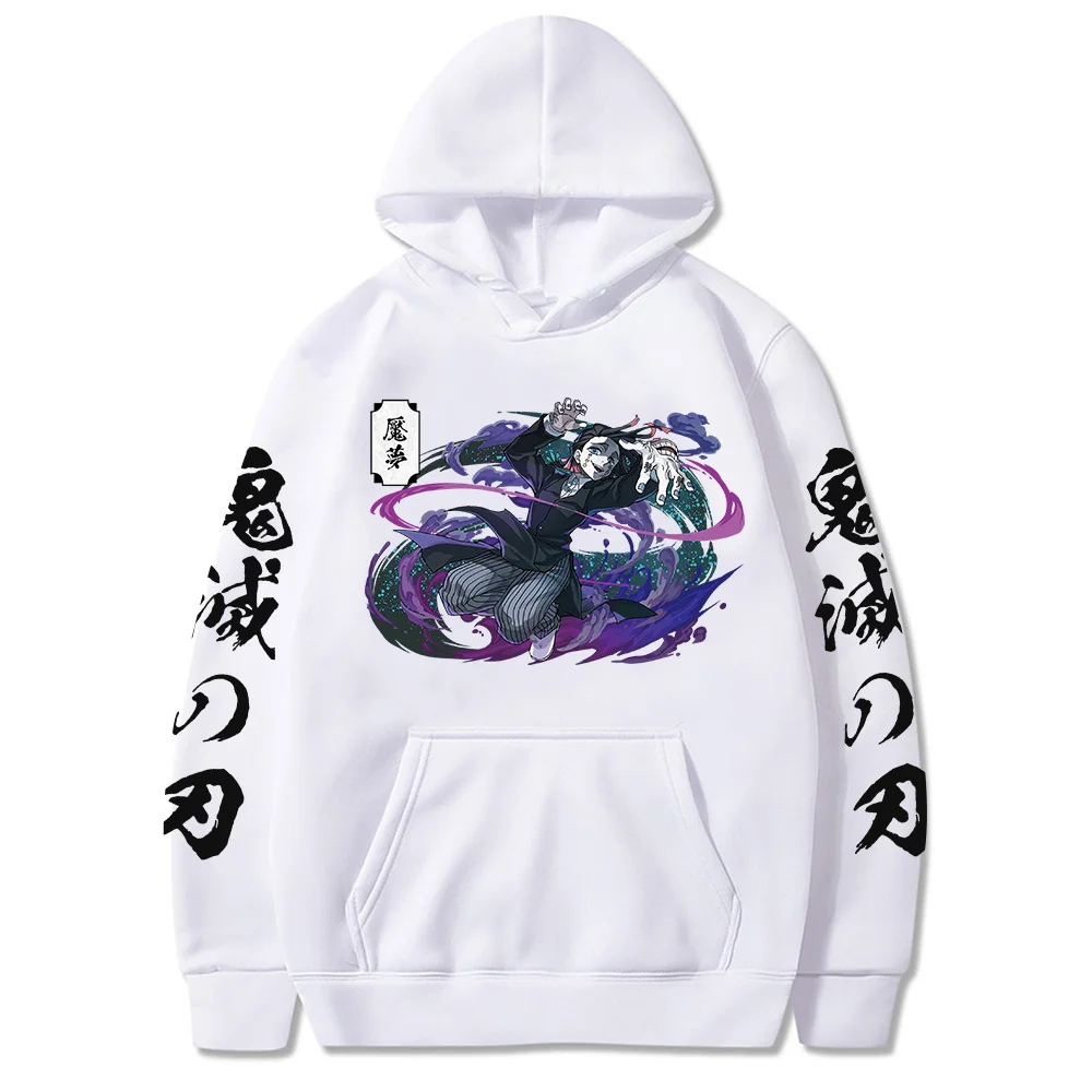 Demon Slayer Anime Hoodies Kimetsu No Yaiba Cute Cosplay Print Men Women Sweatshirts Pullovers Hooded Sweater Top 2021 Outfits