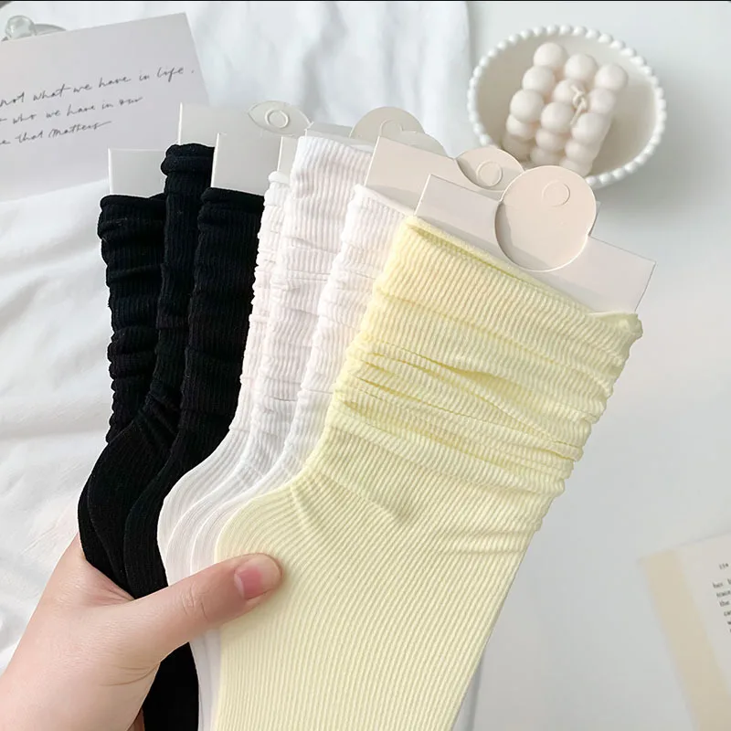 

Women Socks Breathable Sports Socks Solid Color Soft Fashion Socks Comfortable Nylon Socks Multicolor Japanese Korea Socks