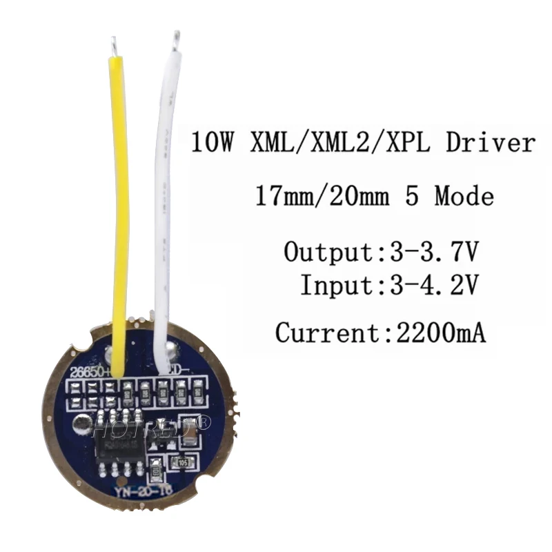 Imagem -05 - Xml t6 u2 Conduziu o Motorista Modo 17 mm 20 mm 2.74.2v 2a 10 Pcs 10 Pcs