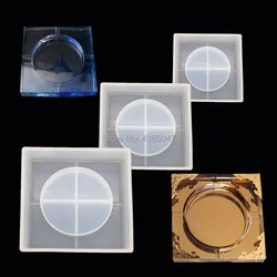 3 Different Sizes of Square Ashtray Dried Flower Resin Decorative Craft DIY Flower Pot Base Mold Epoxy Resin Molds for Jewelry