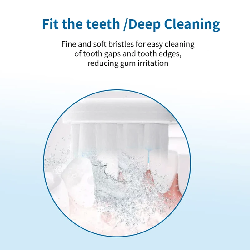 เปลี่ยนหัวแปรงเข้ากันได้กับ Xiaomi Mijia T100หัวแปรงฟัน Whitening Mi สมาร์ทไฟฟ้าหัวแปรงสีฟัน