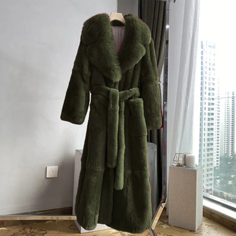 Parka Women Fur Coats 2023 Thick Winter Outwear Warm Long Faux Fur Jacket Female Temperament Slim Overcoat Female S-5XL Futro