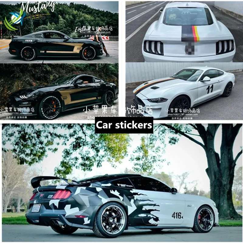 Car stickers FOR Ford Mustang GT Appearance Decoration Personalized Customization Fashion Sports Off-Road Decal Sticker