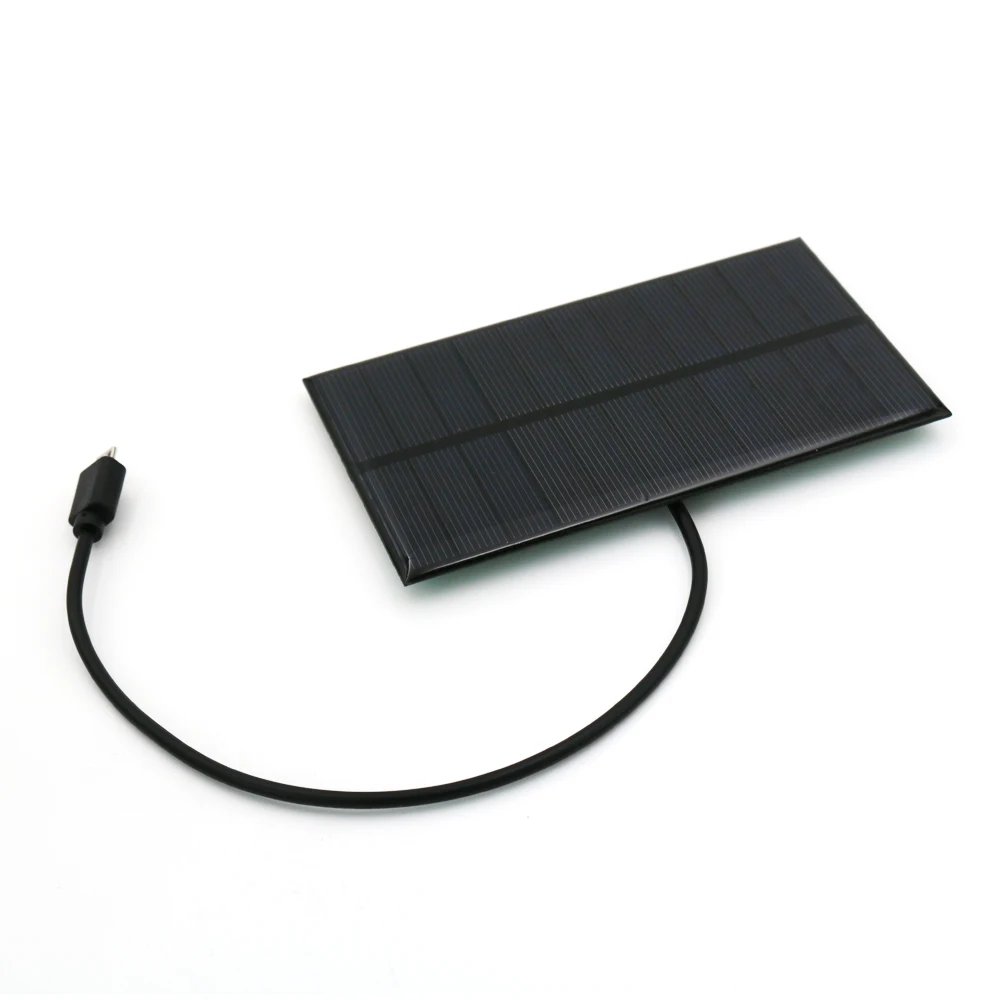 Ładowarka solarna 1.65W 5.5V wyjście USB Micro Android Micro USB port 5V 300mA regulatory ładowania Panel słoneczny