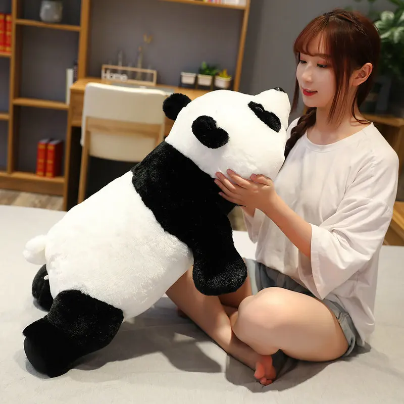 50-110cm lindo Panda juguetes de peluche peluche Aniaml oso muñeca suave dibujos animados almohada para dormir cojín regalo de cumpleaños