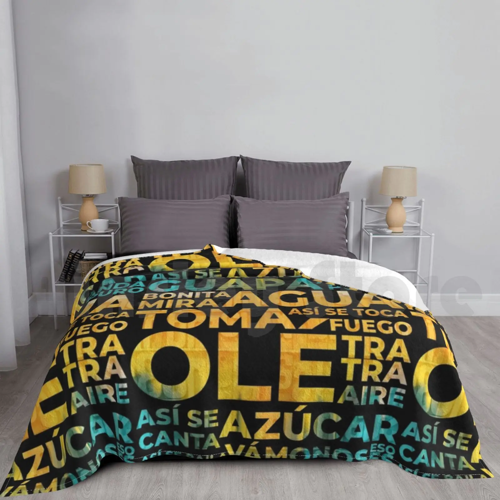 Jaleo Flamenco Shouts Blanket For Sofa Bed Travel Flamenco Spain Spanish Andalusia Festival Sevilla Seville Art