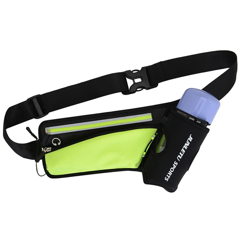 Waterdichte Lopende Heuptas Met Water Fles Zak Marathon Jogging Fietsen Camping Riem Pouch Anti-Diefstal Telefoon Fanny Packs