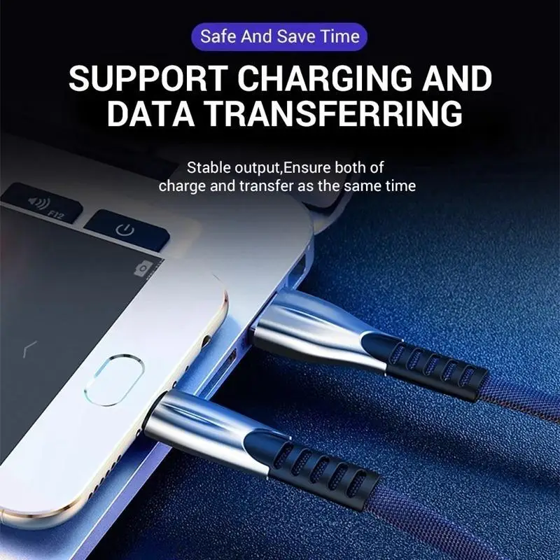 For Samsung Galaxy A12 A42 A32 A52 5G A41 A21S A51 A71 Mobile Phone Cable Quick Charge 3A QC 3.0 USB Type-c 1m Cable Data Wire