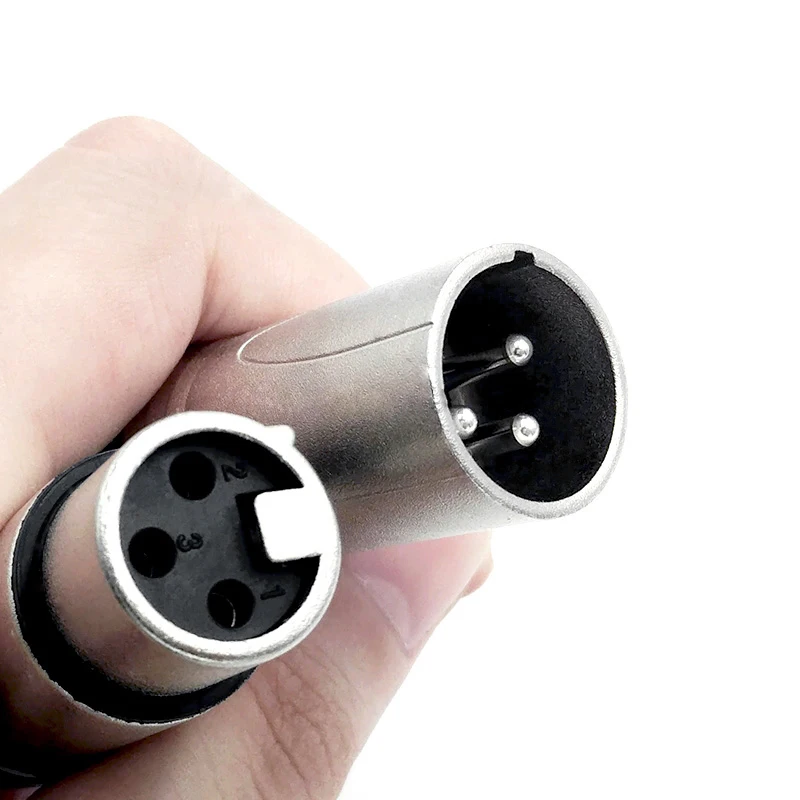 10Pcs Xlr connector audio plug microphone plug 3pin speaker  connector male & female colour mic connector