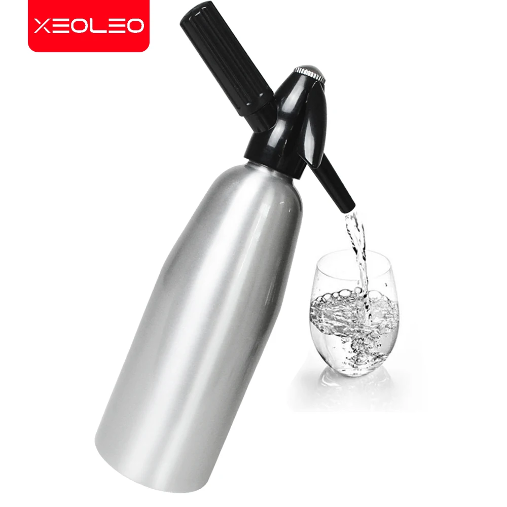 XEOLEO Portable Soda maker 1000ml Bubble water machine DIY Carbonated drink Na2CO3 Syphon machine Cocktail CO2 Soda Siphon Maker