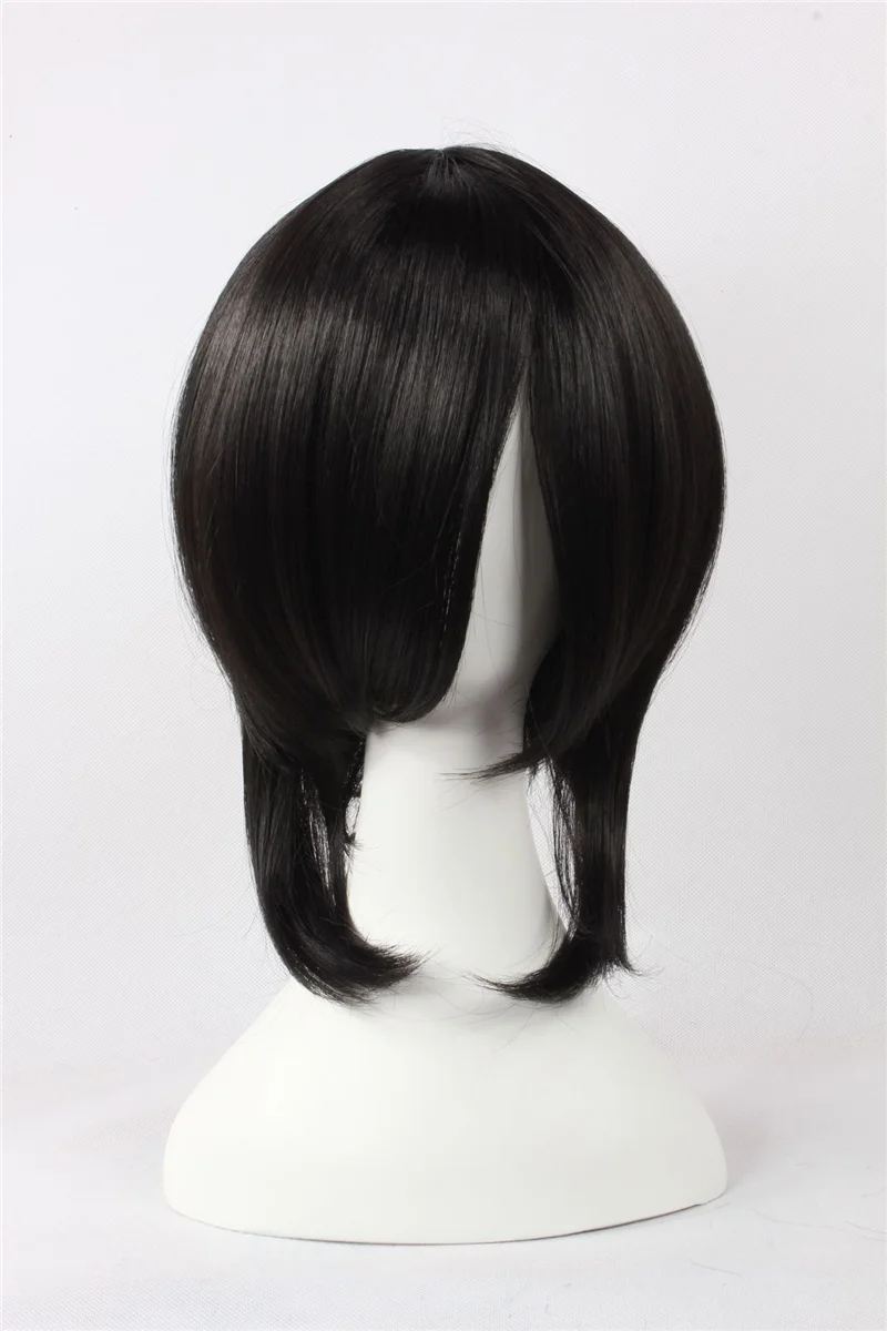 Akame Ga Kill! Kurome Cosplay Wig Kurome Short Black Hair Cosplay Wigs Heat Resistance Fibre + a wig cap