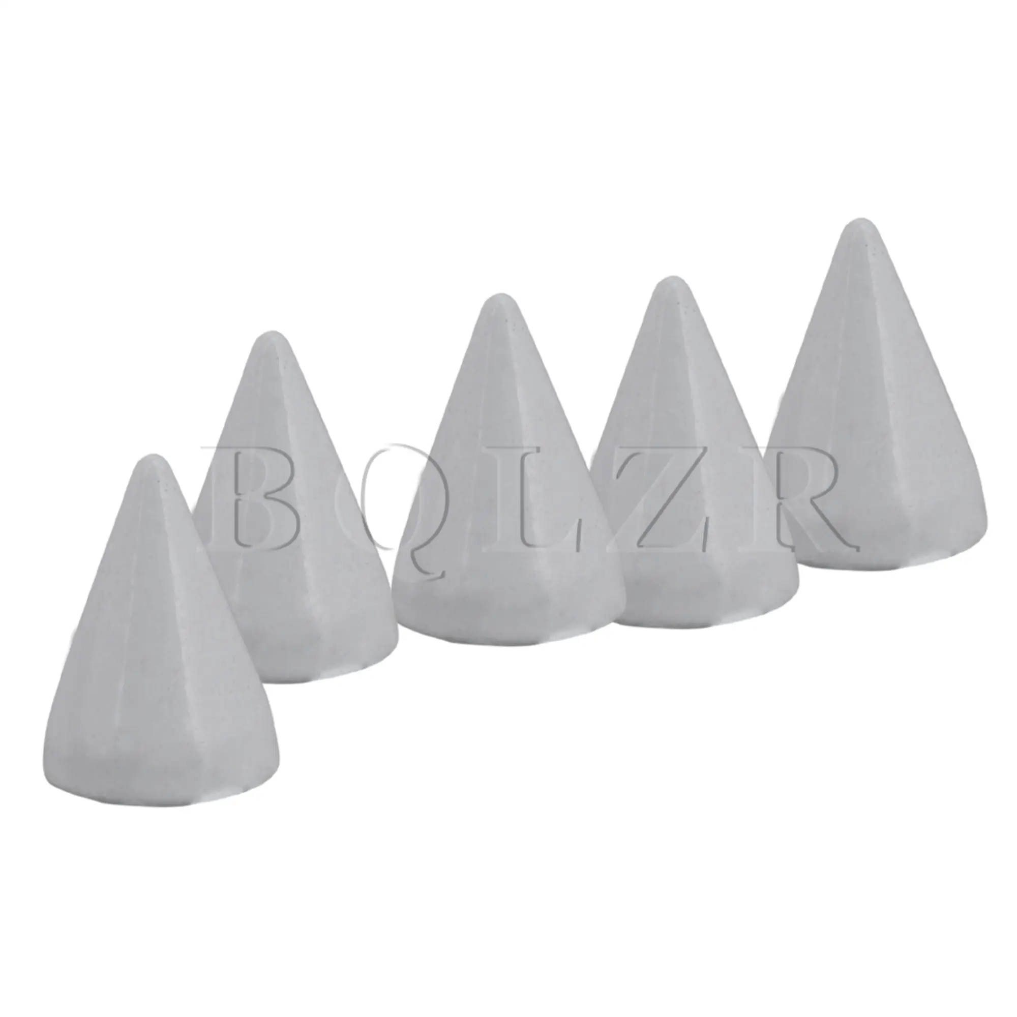 BQLZR 50 Pieces White Screw Metal Studs Leather Craft Accessories 7x10mm