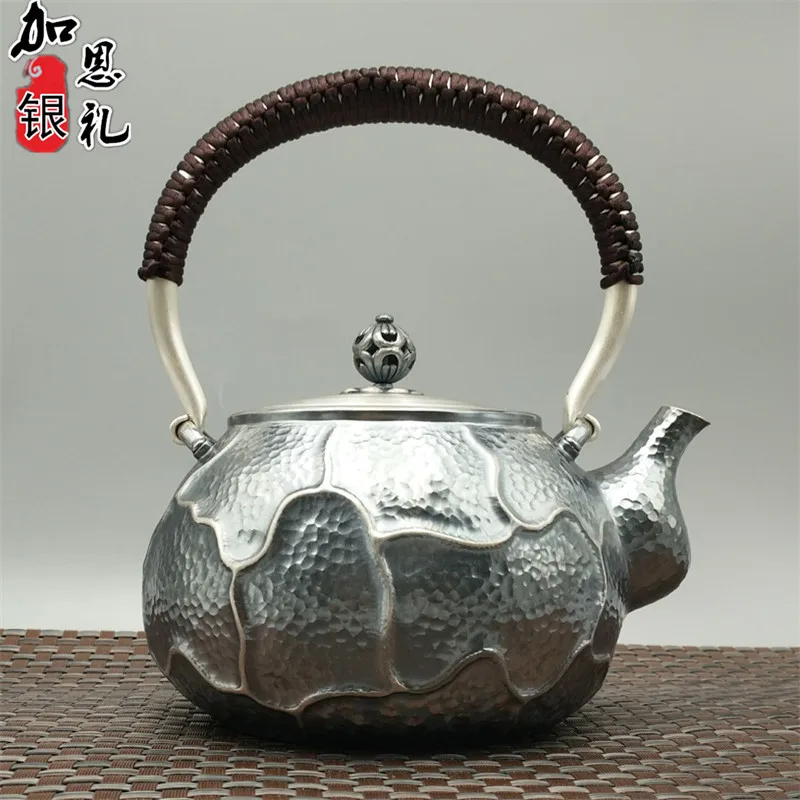 Teapot, portable kettle, silver teapot, hot water teapot, 800ml water, Kung Fu tea set.