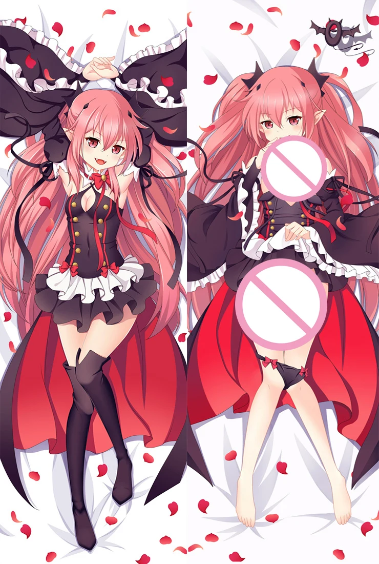 Seraph of The End Cartoon Pillowcase Krul Tepes Galgame Character Pillow Case 59