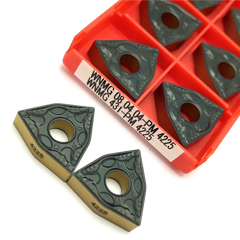 Ferramentas de Torneamento Interno Cnc Inserções de Carboneto Pode Ser Indexado Cortador de Torno Wnmg080404 Wnmg080404 Wnmg080404 0800408 pm 4225