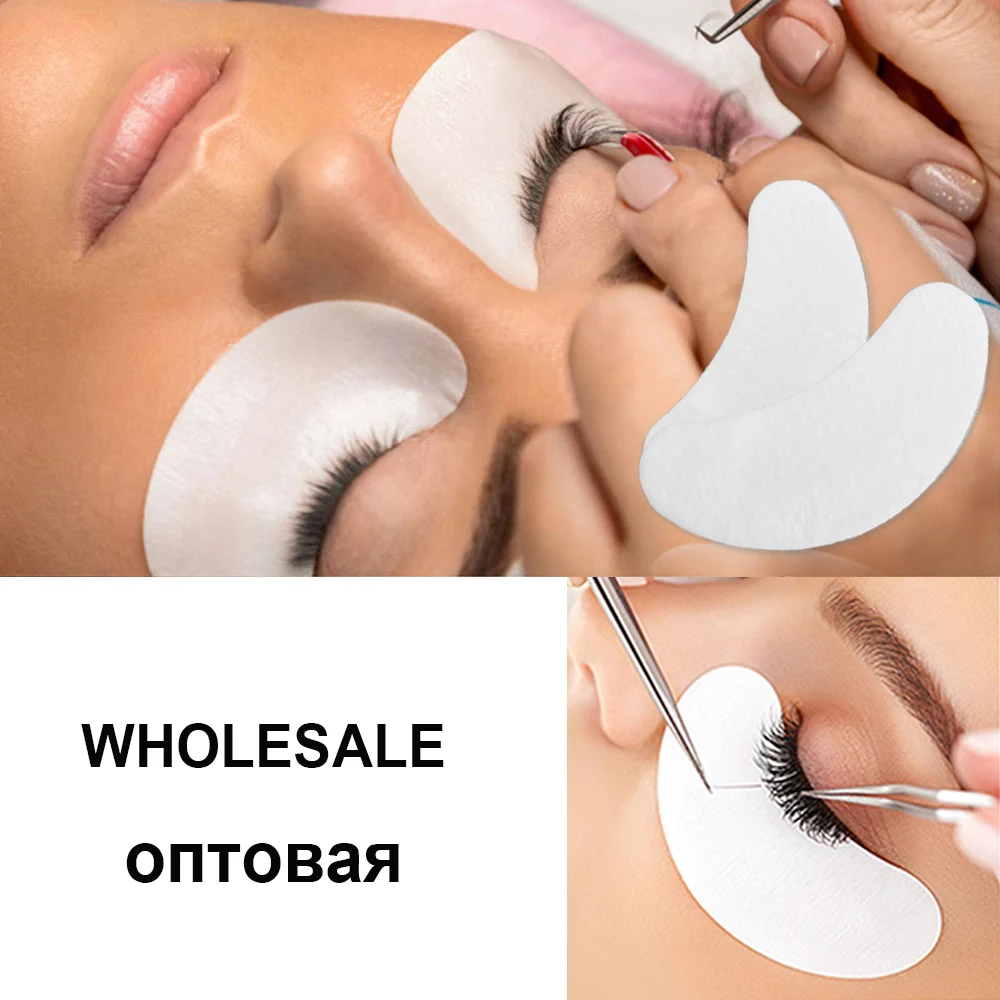 300/400pairs Wholesale Hydrogel Gel Eye Patches for Eyelash Extension Tips Stickers Under Eye Pads Patches Application Makeup