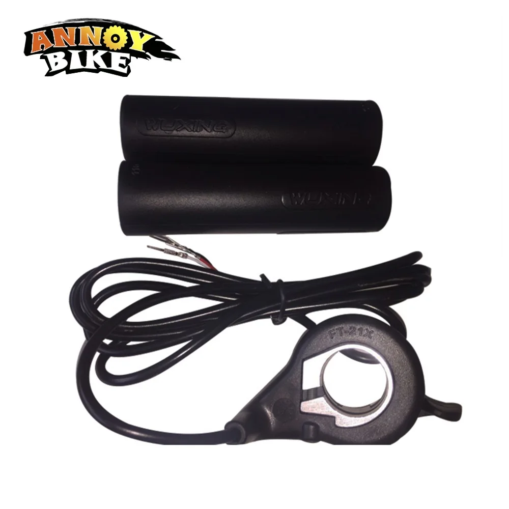 Handlemtb WuXing right hand throttle 12v 24v 36v 48v Black Motorcycle Electric Scooter Bike Throttle thumb throttle