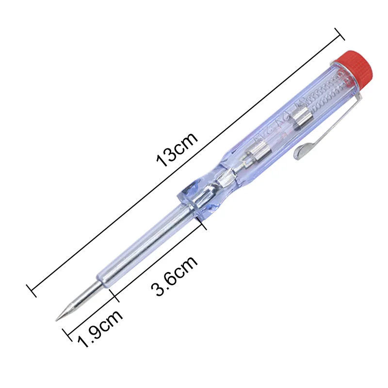 1 Pcs DC 6V-24V Car Tester Fuses and Light Socket Tester Transparent Circuit Test Pen for Car Motorcycle and Small Engines