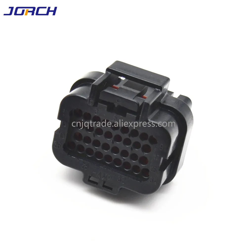 1 zestaw 34-pinowe 4 otwory AMP Super Seal Wtyczki obudowy automatyczne złącze męskie i żeńskie zawiera zaciski 3- 1437290 -9 6437288 -2 — zdjęcie 3