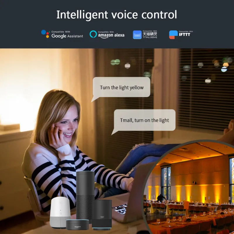 Smart LED Flood Light 30W RGBCW Dimmable Bluetooth Remote Stage Effect Lamp Outdoor Waterproof Garden Party Disco Music Lighting