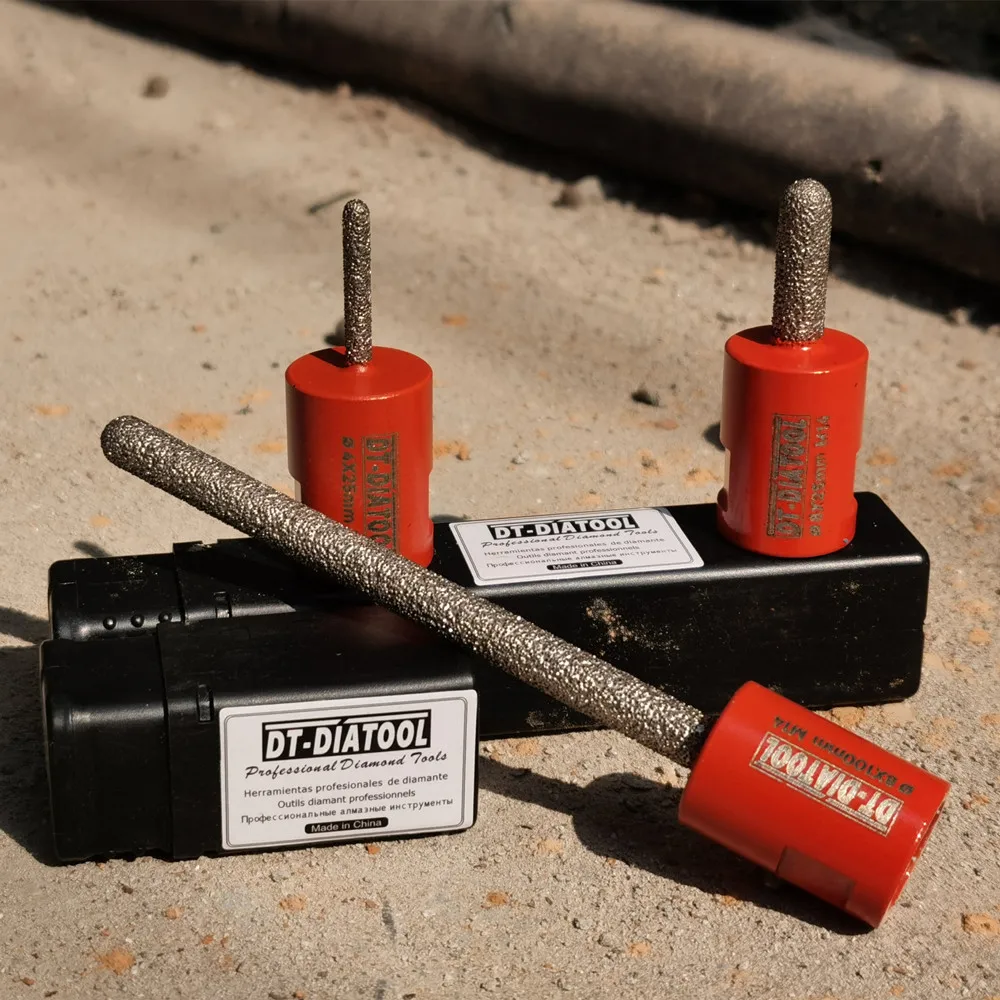 2 bocados de dedo da remoção do tijolo do raking do almofariz da trituração do diamante dos pces 4mm/8mm para o granito cerâmico do mármore da telha