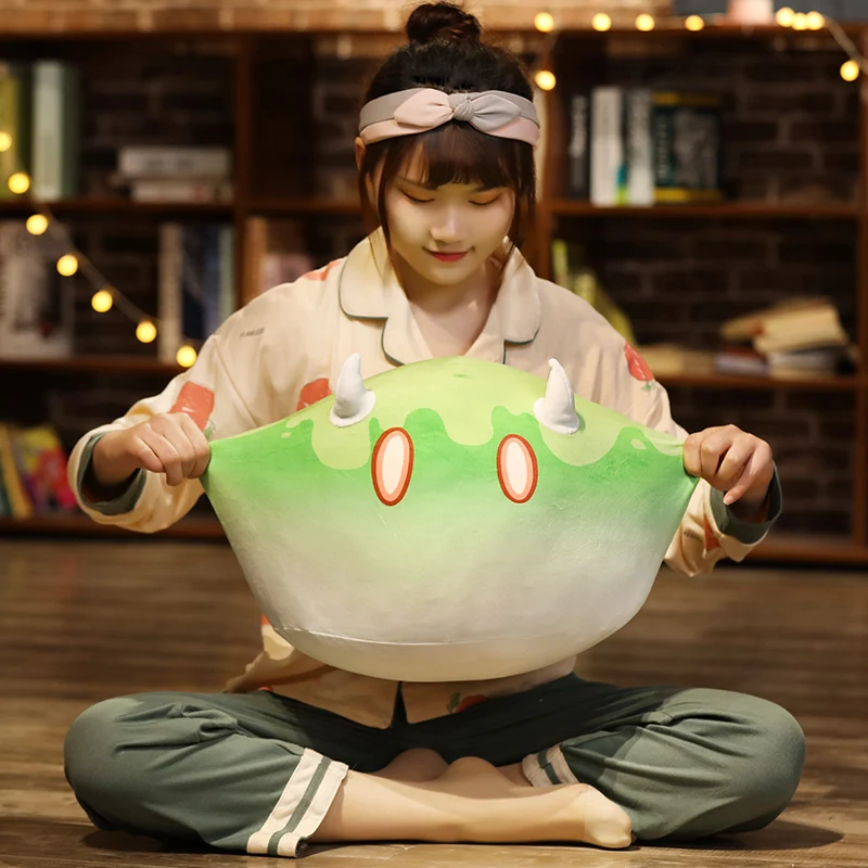 1 Stück 35/45 cm Genshin Impact Plüsch Schleim Kissen Spielzeug Genshin Impact Elemental Schleim Plüschkissen Gefüllte weiche Plüschpuppen – Detail 11