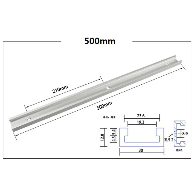 Loại-30 Gỗ T Theo Dõi Khe Cắm 30-80Cm Hợp Kim Nhôm T-Bản Nhạc Khe Cắm MITRE Theo Dõi Cho router Bàn Bàn Làm Việc Tự Làm Dụng Cụ
