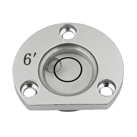 Size 28.5*8mm Alloy Metal Semicircle Spirit Level Bubble Liquid Bead Indicator for  LAIKA Total Station with Mounting Holes