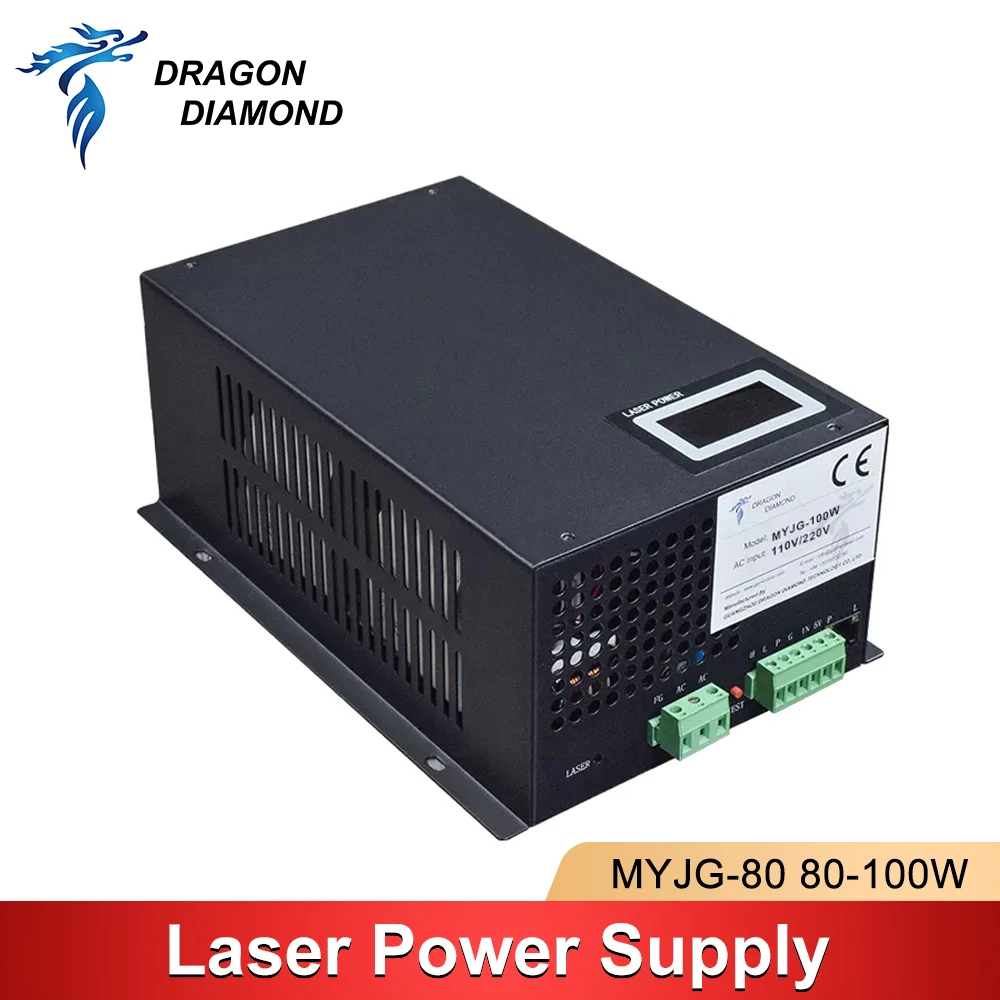 

Dragon Diamond 80W-100W Co2 Laser Power Supply For Co2 Laser Engraving and Cutting Machine MYJG Series