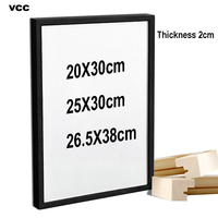 Nature Wooden Photo Picture Frame 20X30 25X30 26.5X38cm Black White Color Frame for Pictures Wall Poster Frame