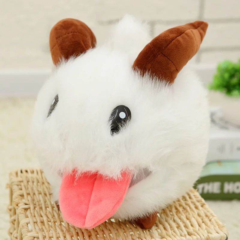 Peluche League of ATIONS end Pual Lol Limited Poro, 25cm, mignon, kawaii, beurre, souris blanche, dessin animé, jouet pour bébé, Tl0127