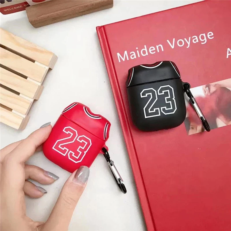 Per Airpods Pro custodia numero 23 custodia in Silicone per Airpods custodia carino Funda Coque accessori per auricolari Wireless Anime di lusso NO.23