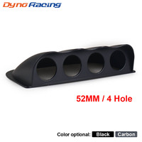 2 inch 52mm Universal Racing Dash Board 4 Holes Gauge Pod Black Carbon Fiber Gauge Pod Mount Holder BX101997
