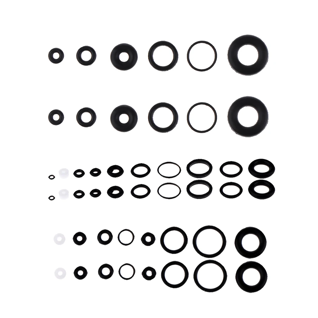 6 Sets Black O- Rubber Seals Suitable For Airbrush Internal Sealing