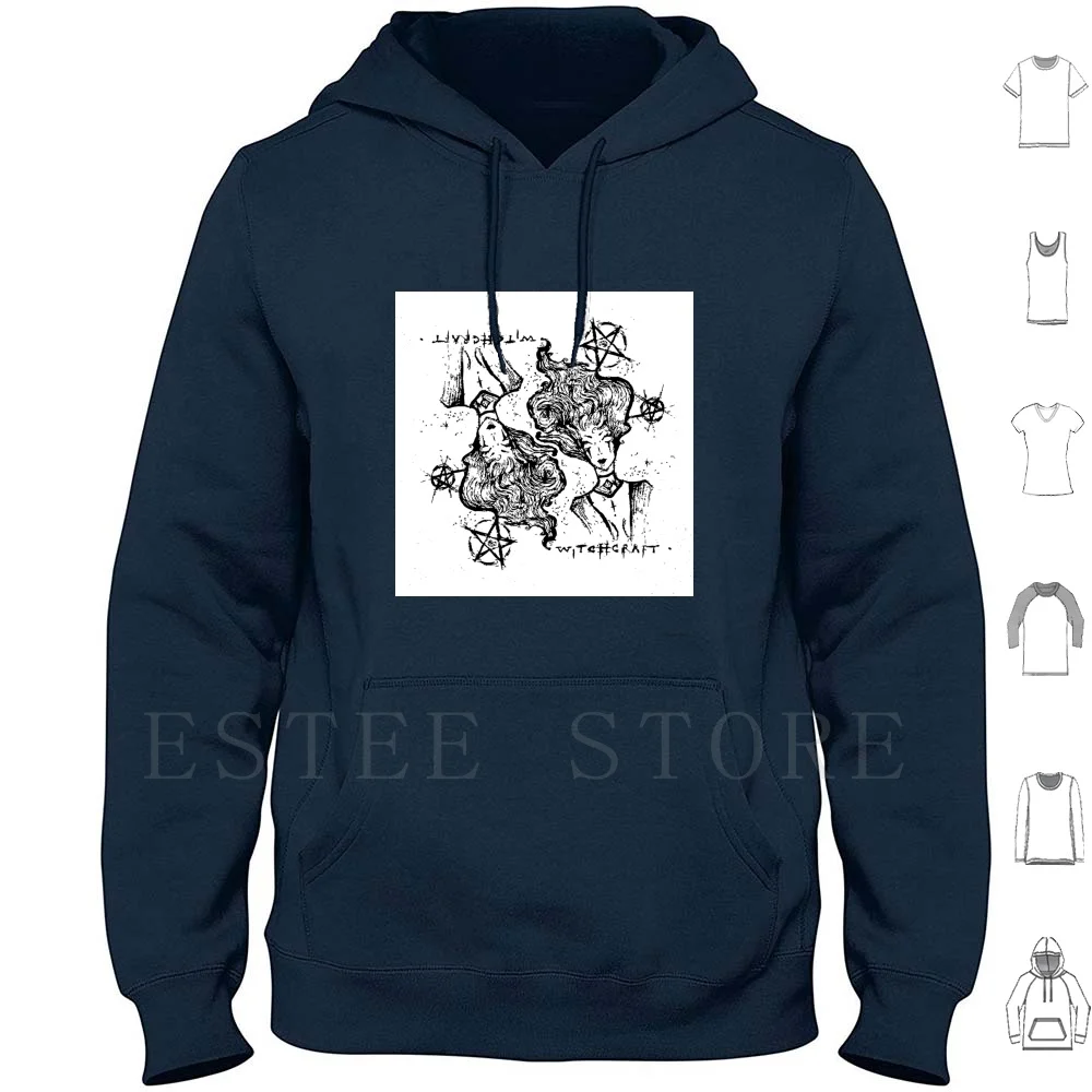 Hoodies Magic Black Black Magic White Cosmo Universe Fire Witch Wizardry