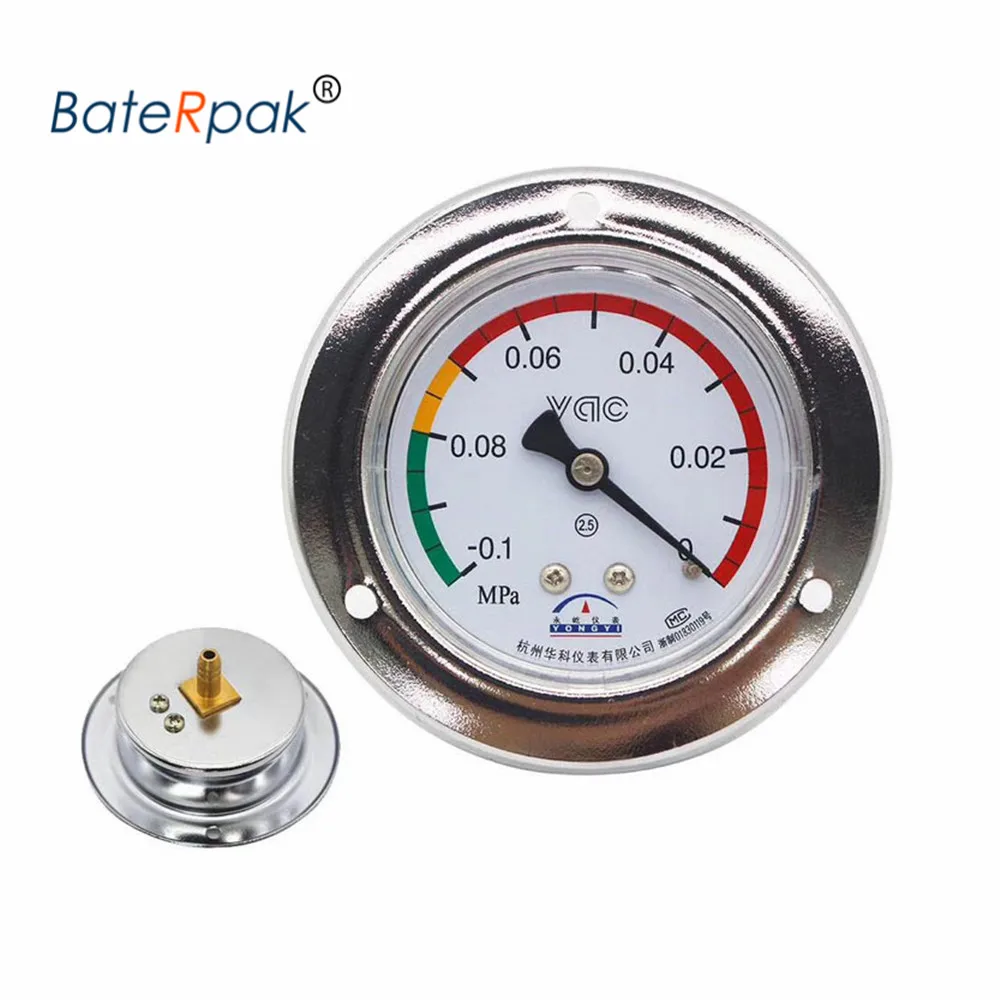 Y61B Vacuum Sealer -0.1-0Mpa Negative Pressure Gauge,BateRpak Vacuum machine barometer