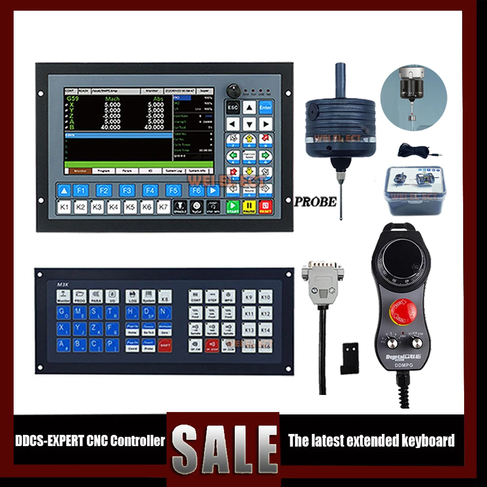 

Hot 5axis Ddcs-expert Cnc Offline Controller Package Upgrade 3/4/5 Axis Cnc System + Latest Extended Keyboard/3d Edge Finder Cnc
