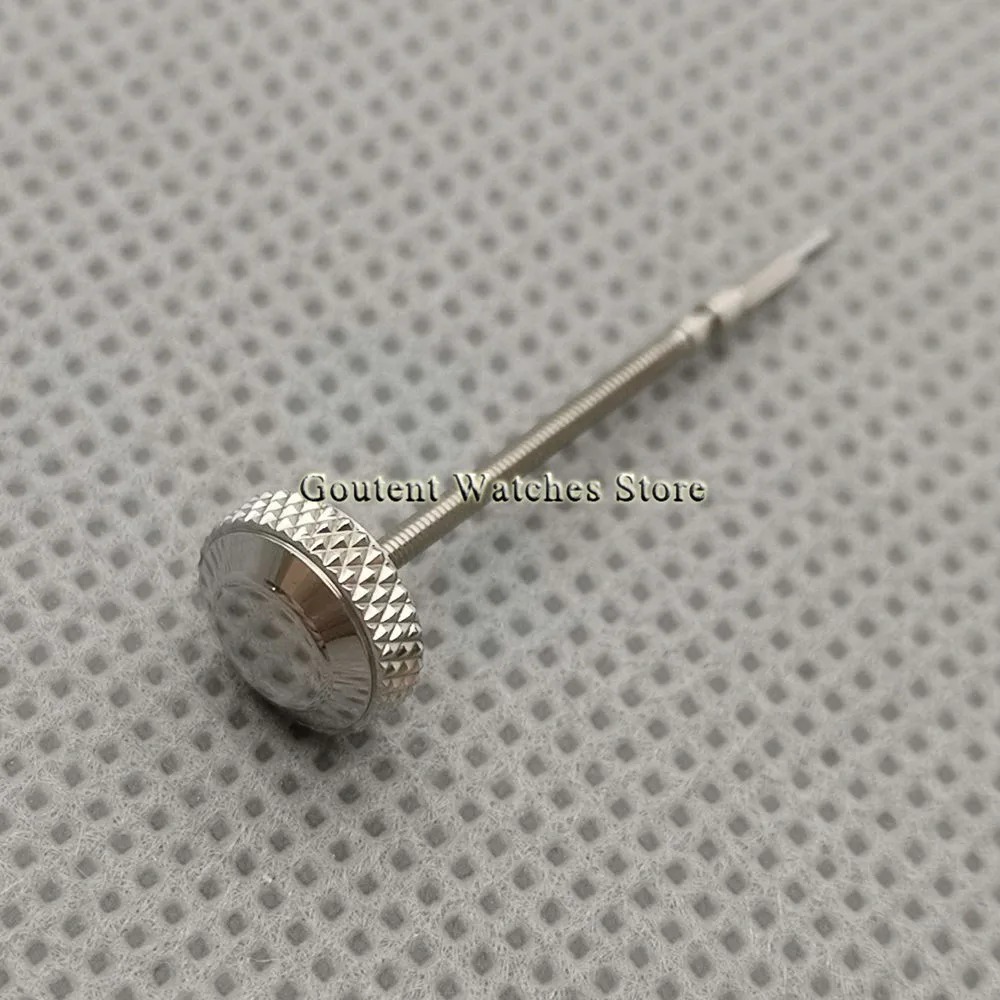 1PCS Watch Crown+Stem New Stainless Steel Crown Fit For ETA 6497/6498,ST3600 Movement