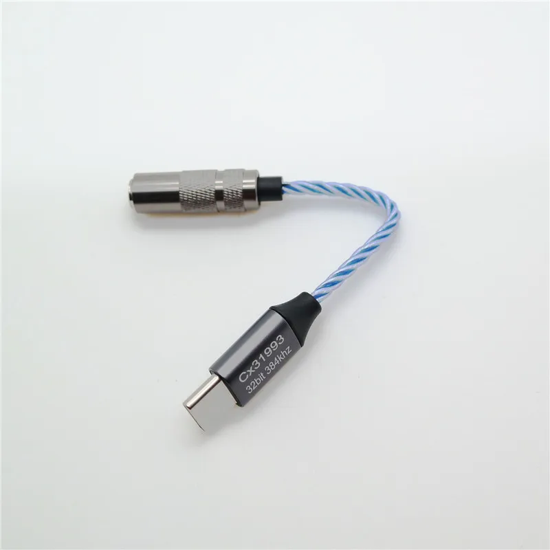 Type C to 3 5 Jack For Phone Samsung  Xiaomi Huawei CX31993 32bit Digital 384khz  Earphone Audio Aux Cable