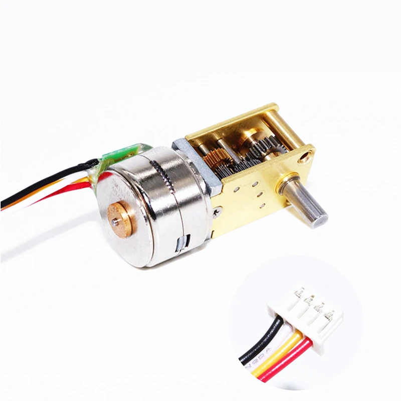 15BY Brushless Stepper Motor 5V 12V All Metal Gears Worm Precision GOOD Motor