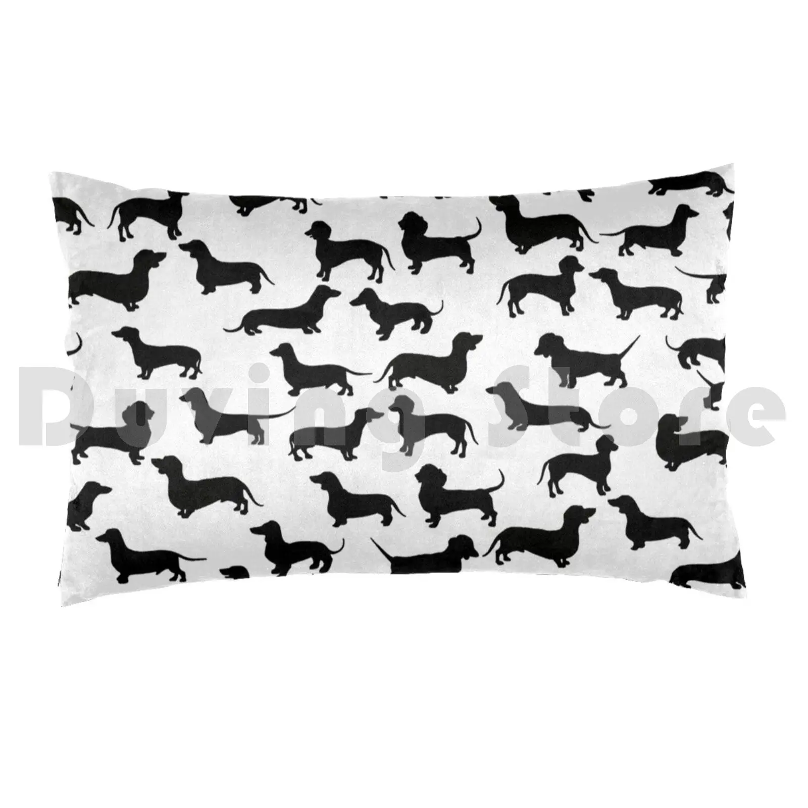 Dachsunds A Many! Pillow Case Printed 35x50 Dachshund Dog Puppy Wiener Hot Pet Animal Hound Black