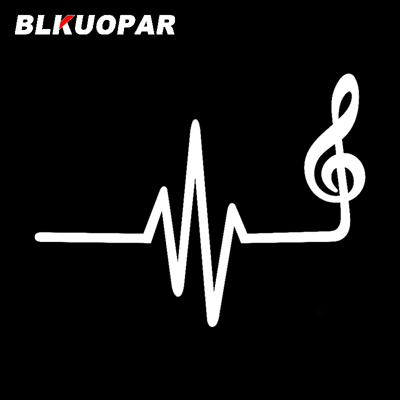 BLKUOPAR for Frequency Music Car Sticker Funny Occlusion Scratch Decal Waterproof Laptop Refrigerator Windshield Decoration