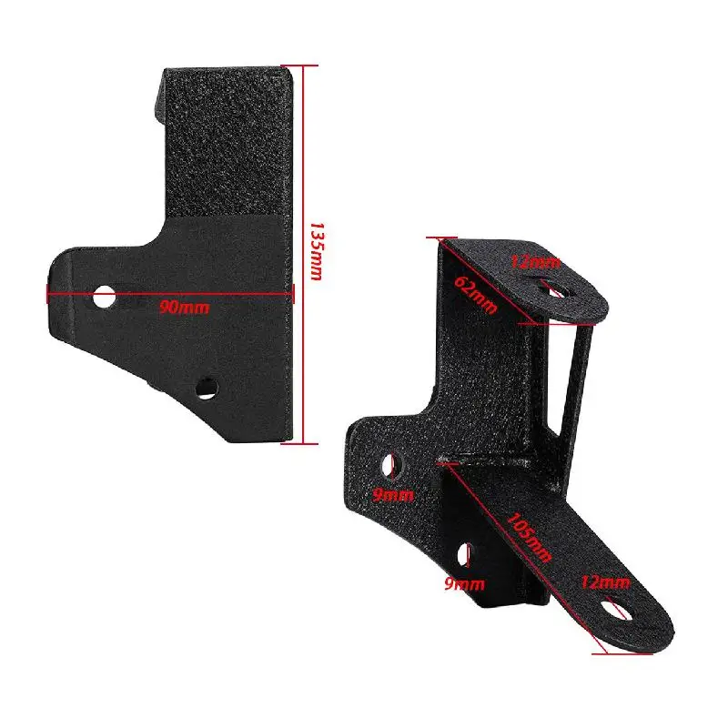 Partol A-필러 장착 브래킷 Jeep Wrangler JK 용 이중 데크 LED 라이트 브래킷 2007 2008 2009 2010 2011 2012 2013-2017
