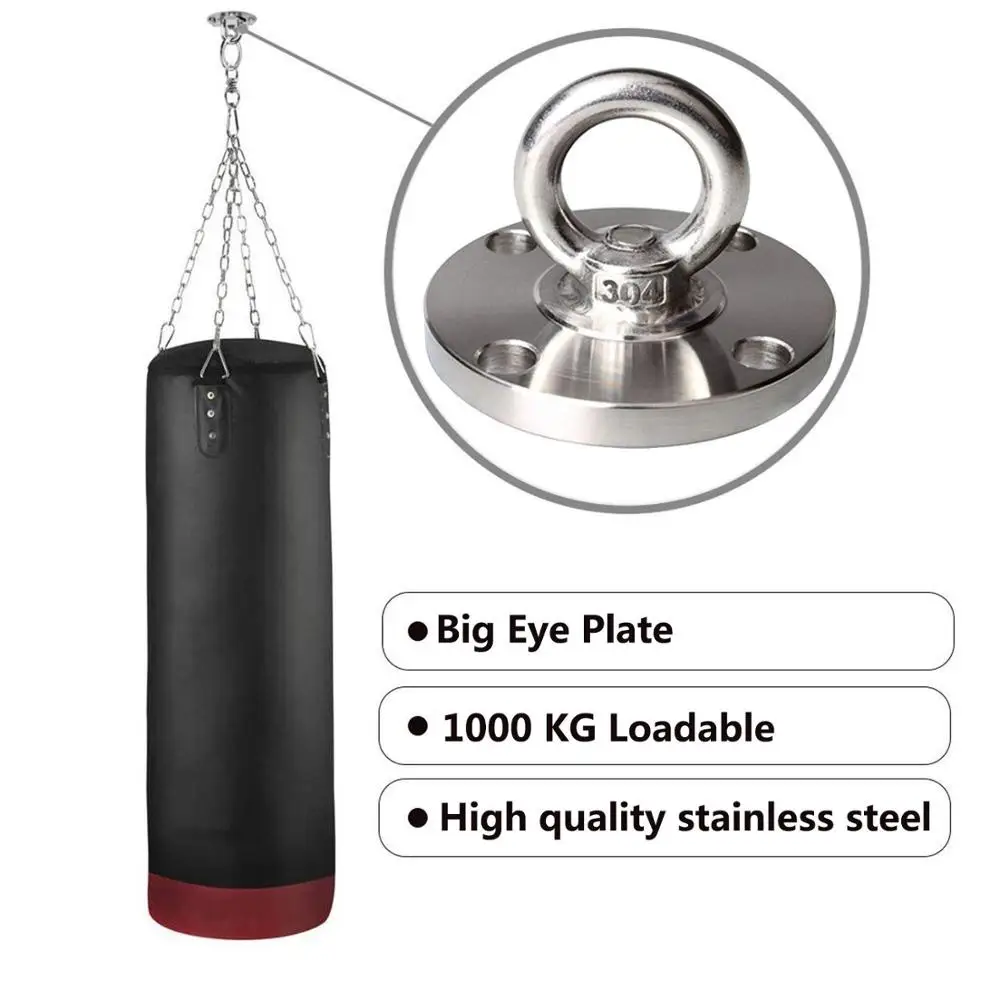 304 stainless steel Mount Anchor Bracket Hook Wall /Ceiling Mount Bracket Yoga Swing Hammock Hooks for Gym Boxing Training