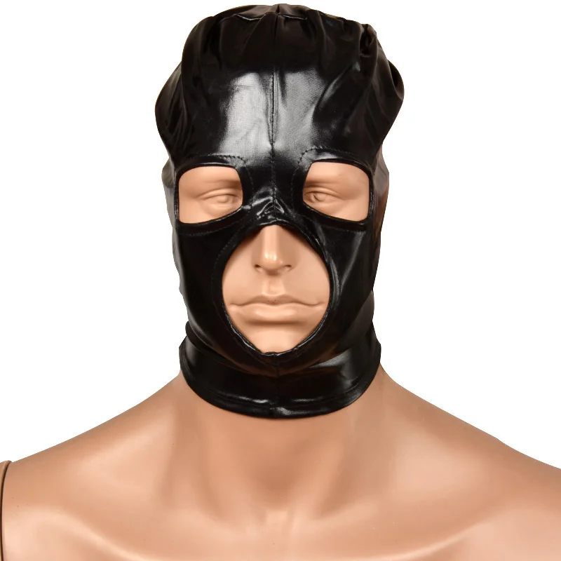 Sexy Coated Headgear Bdsm Bondage Mask Harness Bondage Head Cover Restraint Adult Game Cosplay Sex Toy For Women Men Couple