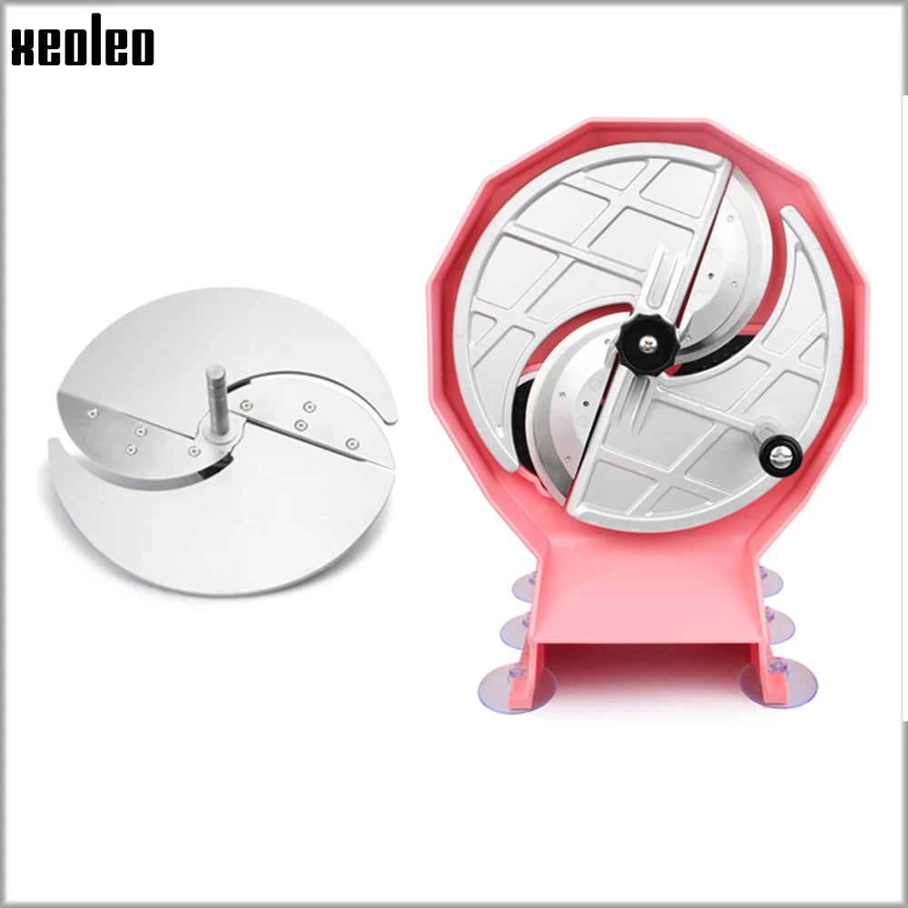 ماكينة تقطيع يدوية منزلية من XEOLEO لتقطيع الخضراوات والبطاطس/والتفاح/والخيار/والبرتقال أداة تقطيع شفرات المطبخ