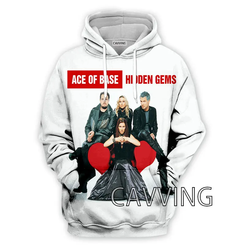 CAVVING 3D Printed  Ace of Base Band  Hoodies Hooded Sweatshirts Harajuku  Tops Clothing for Women/men