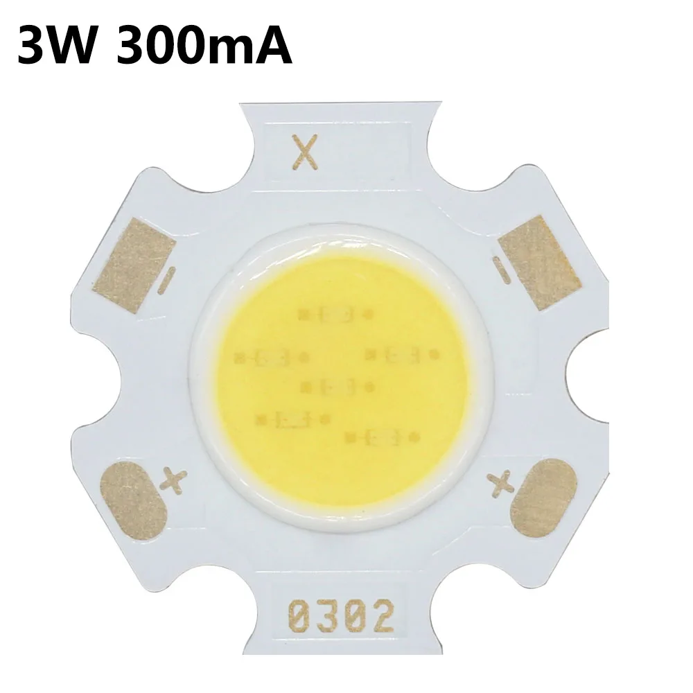 Chip de LED 3w, 5w, 7w, 10w, poder 300ma, 120-130lm, luminoso, 11mm, 20mm, diodos para lâmpada, holofotes, branco, 6500k, 10pcs