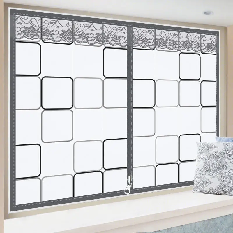 Windproof Heat-Insulating Window Curtain, Thermal Insulation Film, Bedroom Partition, Keep Warm in Winter