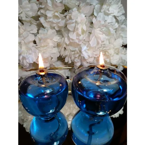 Viyale Store Apple Model Glass Oil Lamp Dual Set